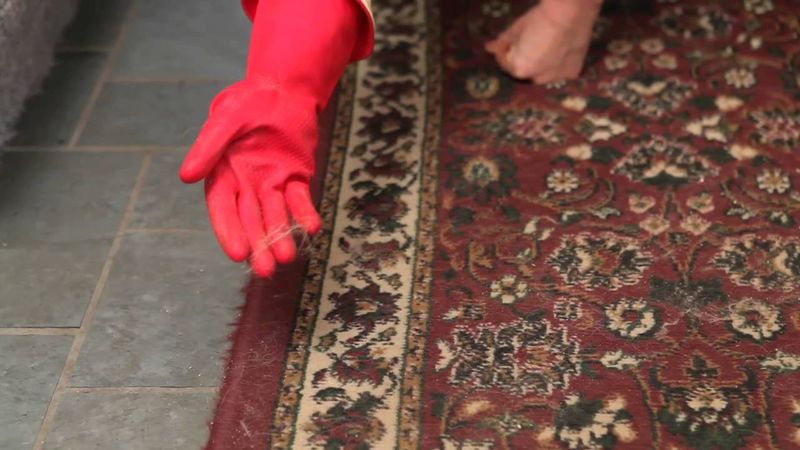 Rub with a Damp Rubber Glove