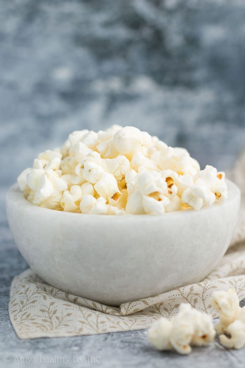 Plain popcorn (no butter/salt)