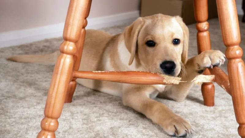 Chewing Furniture or Shoes