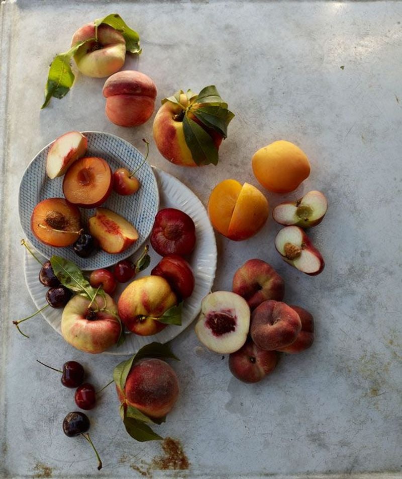 Peach and plum pits